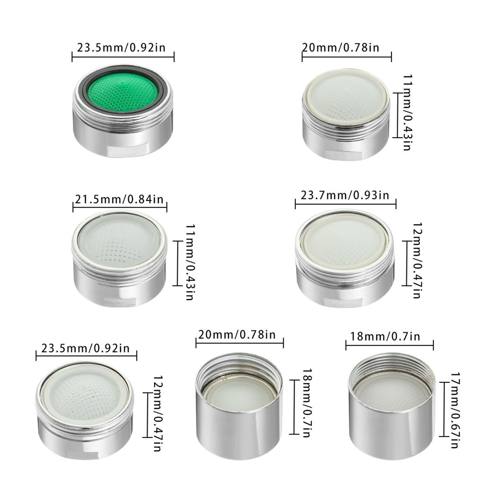 1pcs Water Saving Faucet Aerator,Female Thread Male Thread Tap Device Diffuser Faucet Nozzle Filter Adapter Water Bubbler For Male To Male And Female To Male ,Water Saving