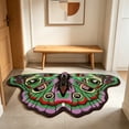 thumbnail image 4 of Weloille Butterfly Pattern Faux Wool Floor Mat, Ultra Soft Fluffy Non-Slip Carpet, Machine Washable Plush Area Rug for Living Room Bedroom Bathroom Entryway Home Decor, 4 of 6