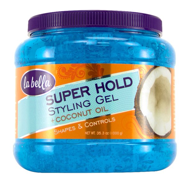 La Bella Super Hold Styling Gel Moisturizing Coconut Oil 35 3 Oz Walmart Com Walmart Com