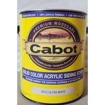 Cabot Creamery Exterior Acrylic Siding Stain Pro VT - Solid Color - 1 gal, White
