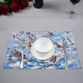 thumbnail image 2 of MKHERT Watercolor Ducks Flock Farm Animal Placemats Table Mats for Dining Room Kitchen Table Decoration 12x18 inch,Set of 6, 2 of 4