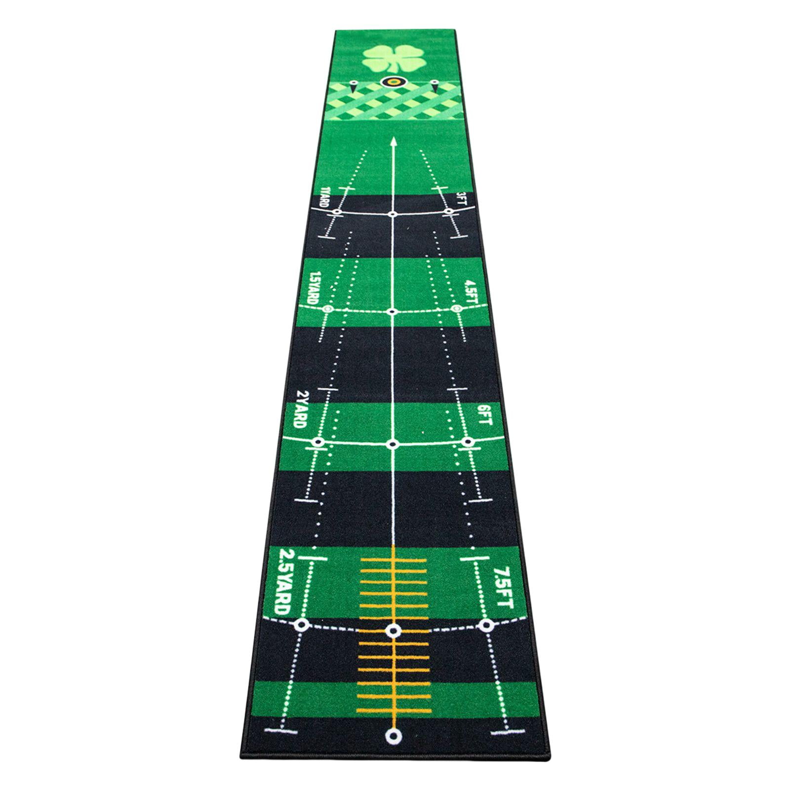 Golf Putting Mat Swing Batting Practice Golf Putter Trainer Indoor