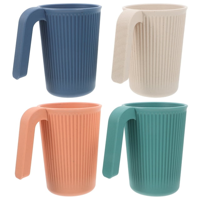4 Pcs Cups Drinking Cup Reusable Plastic Cups Kids Cups Toddler Cups Water Milk Juice Drinking Cup Kids Cups Cup Sets For Kitchen