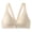 Beige, variant on Womens Bras Plus Size Racerback Front Closure Underwire Full Coverage Bra Push Up Bras for Women