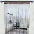 thumbnail image 4 of PiccoCasa Decorative String Curtain Fringe Panel, 39" x 79" Chocolate Color, 4 of 6