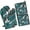Boston Terrier, variant on Basset Hound and Flowers Kitchen Oven Mitt and Pot Holder Sets 2 Pcs for Baking, Cooking and Grilling, Heat Resistant Up To 392 °F
