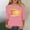 Pink, variant on HOMBOM 3/4 Sleeve T-Shirts for Women Summer Graphic Tees Graphic Crew Neck Retro 1996 Print Soft Red Womens Tops