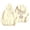 Beige, variant on NinXxx Women's Casual Autumn Winter Bow Print Hooded Sweatshirt Pink M