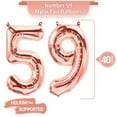 thumbnail image 3 of PARIS PRODUCTS - 59th Birthday Rose Gold Balloons & Number 59 Mylar Balloon, 59th Birthday Party Decor, 59th Birthday Decorations for Women, 59th Birthday Decorations Women 59, 3 of 4