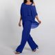 thumbnail image 2 of Conjunto informal de dos piezas con hombros irregulares para mujer: camisa y pantalones de gasa, elegante ropa de fiesta, tallas S-XXL, 2 of 7