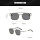 thumbnail image 2 of Gafas de sol de moda con montura grande poligonal de gafas de sol de doble haz Steampunk, hechas de PC, 2 of 5