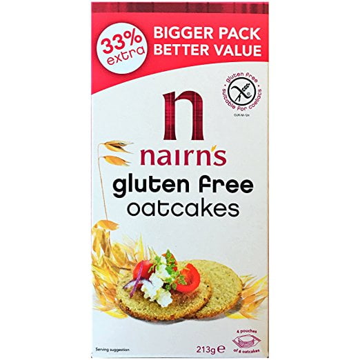 Nairn's Gluten Free Scottish Oatcake Crackers 213g (7.51 oz) 8 Packs