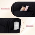 thumbnail image 6 of Travel Toiletry Bag for Women, Makeup Bag Organizer with Hanging Hook Portable Cosmetic Toiletries Case, Make up Accessories for Men, Black, 6 of 10