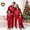 3Kid:Red, variant on GILIGEGE Family Christmas Pajamas Matching Sets Satin Long Sleeve Holiday Casual Lounge Soft Xmas Silk Pjs Two Piece Sets Christmas Pajamas for Family Black L