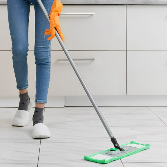 RENACLIPY Mop Covers Green High Absorbency Floor Cleaner Pads 6Pcs