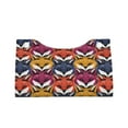 thumbnail image 4 of Lsque Fox Face Printed Long Tissue Box Cover Holder, Facial Paper Organizer Dispenser,Triangle with Bottom Belt, PVC Leather Decorative Organizer, 4 of 9