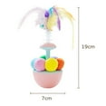 thumbnail image 6 of Interactive Tumbler Cat Toy with Feather Plush Balls Tumbler Cat Teaser Toy Self-Play Feather Teasing Wand for Indoor Cats Anxiety Boredom Relief, 6 of 8