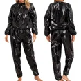 thumbnail image 4 of Unisex PVC Sauna Suit – Waterproof Sweat Workout Suit For Men & Women, Weight Loss Exercise, Gym Fitness, Anti-Rip Design, 4 of 7