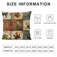 thumbnail image 5 of Retro Brown Deer Bird Fish Cabin Forest Pine Nut Trees Maple Leaves Field Fall Y'all Decorative Throw Pillow Cover Case Home Living Room Bed Sofa Car  Square, 5 of 5