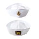 thumbnail image 4 of Gorro De Cosplay De Moda Húmeda Capitán Blanco Sombrero De Marinero Marino Gorra Militar Para Viajes Playa Bar Cospla, 4 of 4