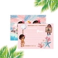 thumbnail image 6 of 12Pcs Baby Moana Theme Birthday Party Invitation Cards for Kids,12 Stickers & 12 Envelopes., 6 of 6