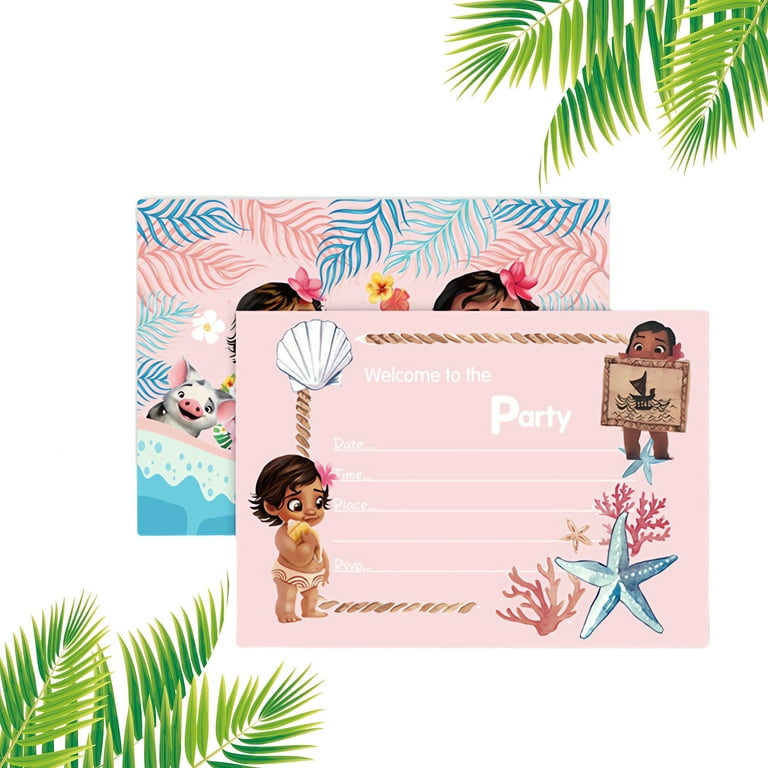 12pcs-baby-moana-theme-birthday-party-invitation-cards-for-kids-12-stickers-12-envelopes-walmart-com