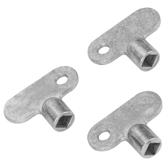 3 Pcs Exhaust Valve Switch Valve Plumbing Wrench Square Socket Key Radiator Wrench Square Key Bleed Wrench Plumbing Key