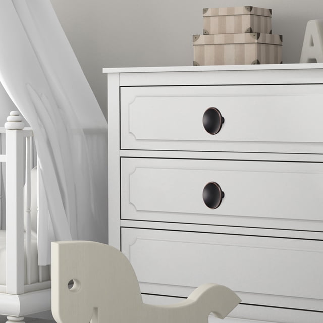FONWILYO Bouton d'Armoire en Métal Noir Léger à un Seul Trou Style Vintage pour Garde-Robe et Commode