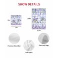 thumbnail image 7 of Purple Flowers Kitchen Dish Towels for Drying Dishes Set of 3, Weeping Spring Floral Bicycle Checkered Waffle Weave Microfiber Hand Tea Bathroom Towels Quick Dry & Absorbent Towel 12x12, 7 of 7