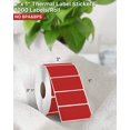 thumbnail image 2 of wqlpp-2x1 Pouces Étiquettes Thermiques, Autocollants Thermiques Durables Rouges pour Imprimante, Autocollant d'Étiquettes Auto-Adhésif pour Code-Barres, Nom, Adresse, 1000 Étiquettes/rouleau, 2 of 4