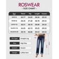thumbnail image 6 of roswear Women’s Straight Leg Jeans Stretchy, 29.53" Inseam, Size 4-16, 6 of 6
