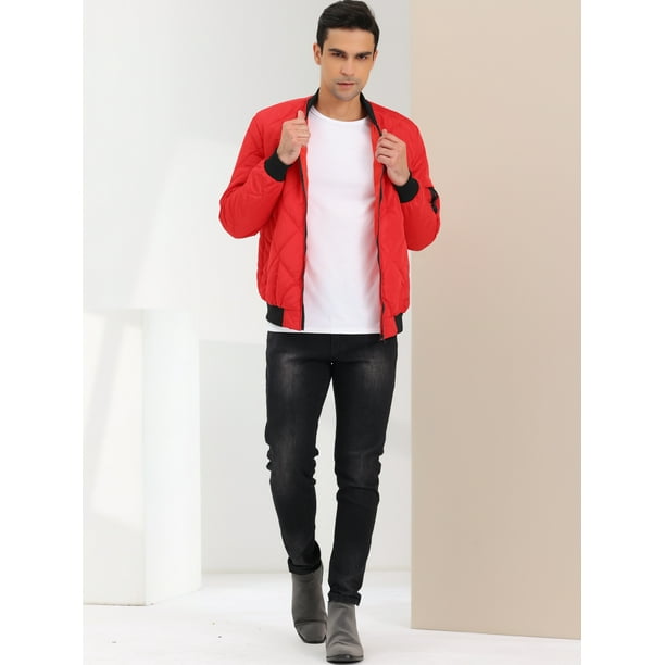 Skechers mens quilted baseball jacket cheap