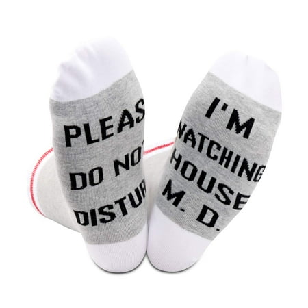

2 PAIRS Novelty House TV Show Inspired Gift Funny Causal Cotton Crew Socks