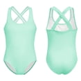 thumbnail image 2 of SHenli Girls One Piece Swimsuit Size 16 High Waisted Tankini Set Quick Drying Color Block Bathing Suit Beach Swimwear Removable Chest Pad, 2 of 7