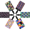 thumbnail image 1 of Luggage Tag Tags,Handbag Tag Silicone Luggage Tags,Luggage Suitcase Tags (6PCS) JU, 1 of 5