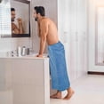 thumbnail image 2 of Utopia Towels Luxurious Jumbo Bath Sheet 2 Piece, 600 GSM, 35 by 70 Inches, 100% Ring Spun Cotton, Highly Absorbent and Quick Dry Extra Large Bath Towel, Super Soft Towel, Electric Blue, 2 of 8