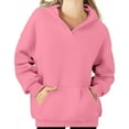 thumbnail image 3 of Chiccall Women's Hoodies Casual Solid Pullover Sweatshirts Oversized Loose Fit Fall Blouse Tops, 3 of 5