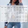 thumbnail image 3 of FAVIPT Women's Plaid Crop Jackets Lapel Button Down Checked Shacket Vintage Casual Loose Fashion Outerwear with Pockets Navy,M, 3 of 4