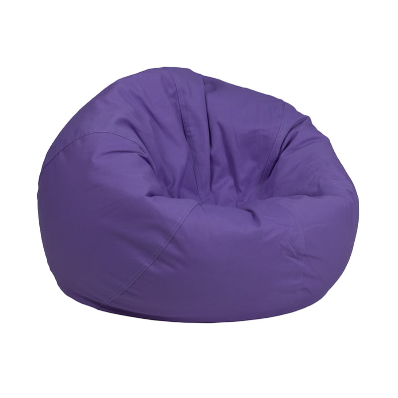 Small Solid Purple Bean Bag Chair for Kids and Teens - Walmart.com