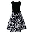 thumbnail image 3 of Richie House Girls' Long Style Polka Dot Dress with Cape RH1508, 3 of 7