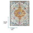 thumbnail image 3 of Livabliss Harput Vintage Medallion Area Rug,7'10" x 10'2",Orange/Navy, 3 of 11
