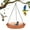Brown, variant on For Outdoors Garden Patio Decoration – Hanging Bird Bath and Hanging Bird Feeder, Wildlife Feeder Plate Water Bowl, Garden Birdbath Tray