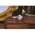 thumbnail image 3 of 10K White Gold Moissanite Cubic Zirconia Engagement Ring Jewelry Gifts, 3 of 5