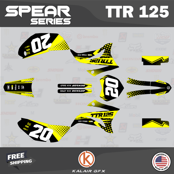 Kalair GFX Graphics Kit for Yamaha TTR125 (2008-2023) Spear Series