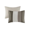 thumbnail image 4 of Madison Park 7-Piece Pintuck Bed in a Bag Comforter Set, Full, Taupe, Amherst All Season Bedding Set, 4 of 11