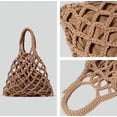 thumbnail image 4 of Kukuzhu Knit Purses Tote Bags for Women Mesh Hobo Bag Handwoven Handbag Cute Tote Bags Beach Bag, 4 of 4