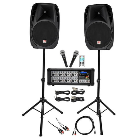 Rockville Dual 15" Android/iphone/ipad/Laptop/TV Youtube Karaoke Machine/System