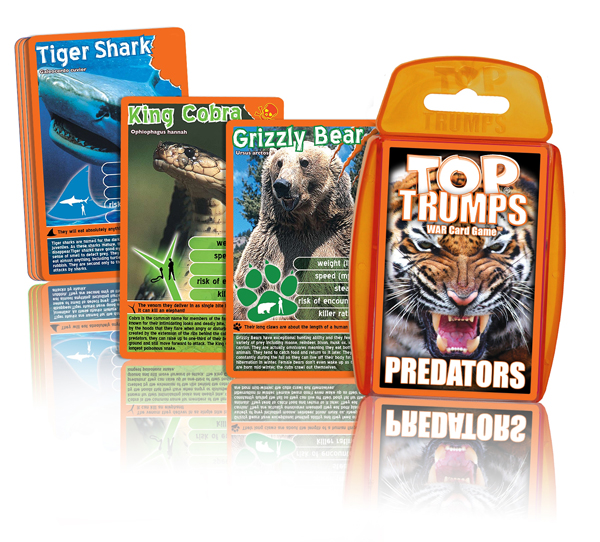 Predators Top Trumps Card Game