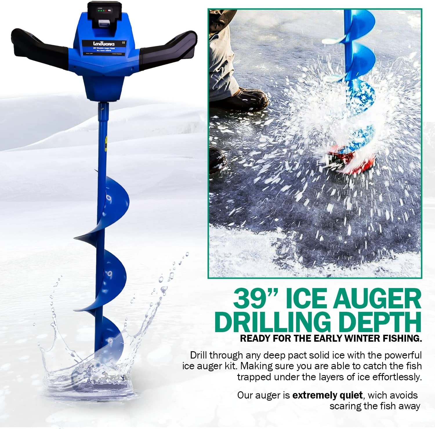 Buy Landworks OTFGUO003 8 x 39 in. Heavy Duty EcoFriendly Electric