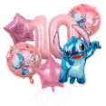 thumbnail image 5 of Nuevos suministros de decoración para fiesta de cumpleaños de Disney Lilo Stitch, globos, platos de papel Aloha, vasos, servilletas, manteles, baby shower para niños, 5 of 5
